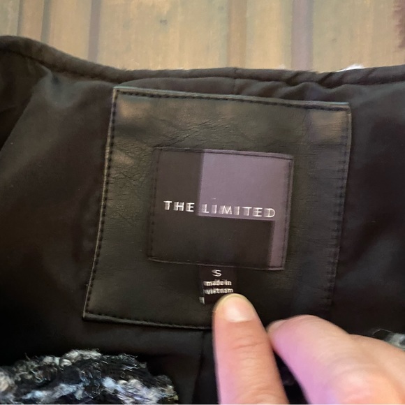 The Limited Tweed Like and Vegan Leather Biker Jacket - Picture 13 of 13